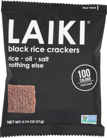 Laiki Rice Cracker - Black - Case Of 12 - 0.74 Oz.