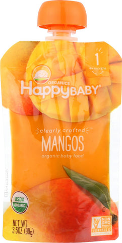 Happy Baby Happy Baby Clearly Crafted - Apples - Kale And Avocados - Case Of 16 - 3.5 Oz.