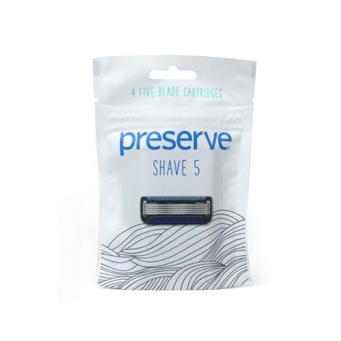 Preserve Shave 5 Replacement Blades - 4 Ct- 6 Packs