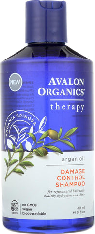 Avalon Damage Control Argan Oil Shampoo - Case Of 1 - 14 Oz.