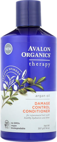 Avalon Damage Control Conditioner - Argan Oil - Case Of 1 - 14 Oz.