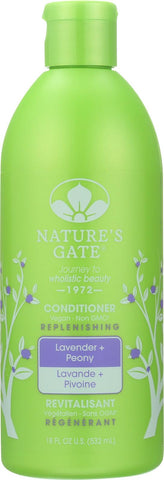 Nature's Gate Lavender Peony Replenishing Conditioner - Case Of 1 - 18 Fl Oz.