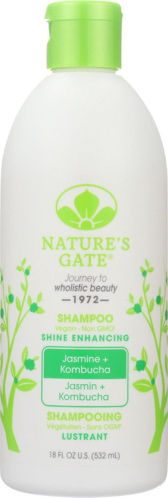 Nature's Gate Jasmine Kombucha Shine Enhancing Shampoo - Case Of 1 - 18 Fl Oz.