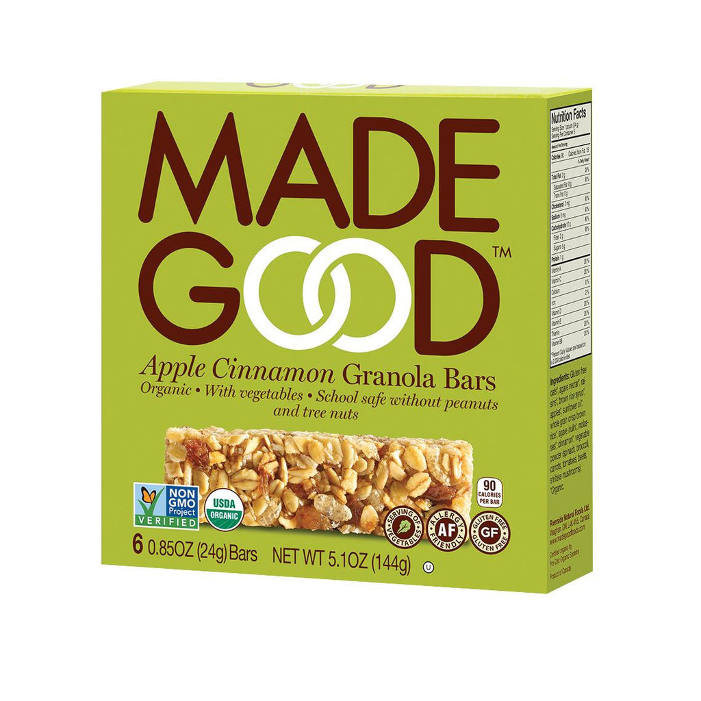 Made Good Granola Bar - Apple Cinnamon - Case Of 6 - 5 Oz.