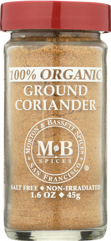 Morton And Bassett Organic Coriander - Coriander - Case Of 3 - 1.6 Oz.