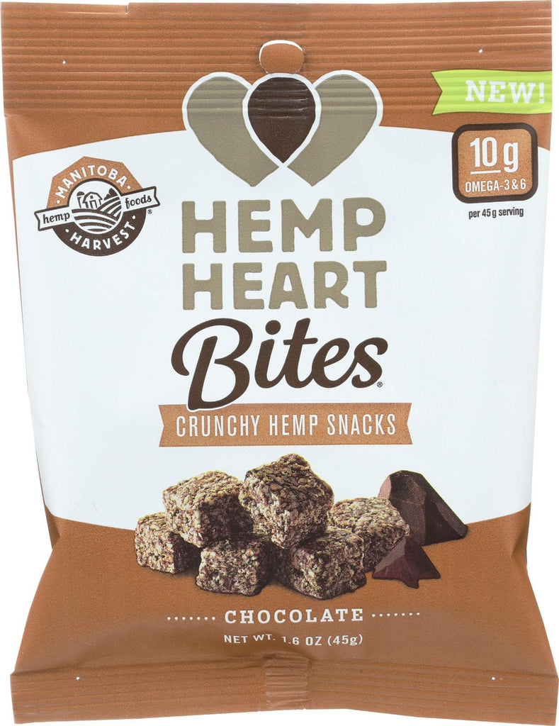 Manitoba Harvest Hemp Heart Bites - Chocolate - 1.6 Oz - Case Of 12