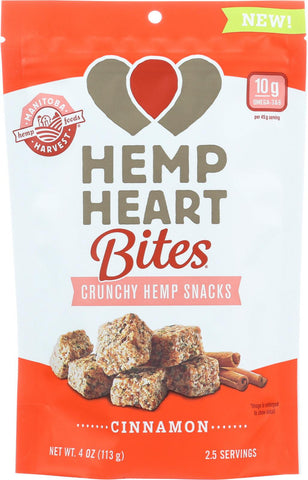 Manitoba Harvest Hemp Heart Bites - Cinnamon - 4 Oz - Case Of 12