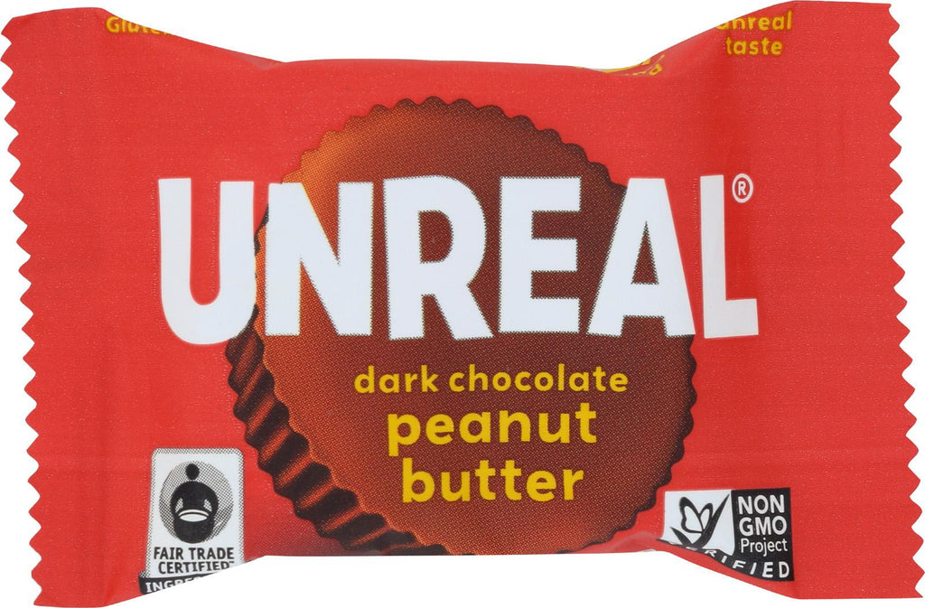 Unreal Cups - Dark Chocolate Peanut Butter - Case Of 40 - 0.5 Oz.