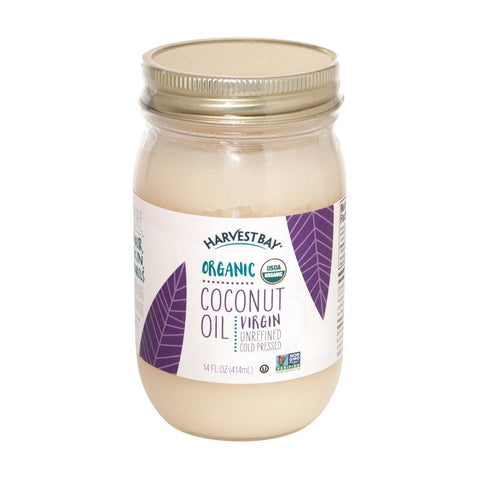 Harvest Bay Organic Coconut Oil - Extra Virgin Unrefined - Case Of 6 - 14 Fl Oz.