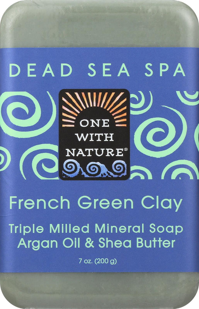 One With Nature French Clay Soap - French Green - Case Of 6 - 7 Oz.