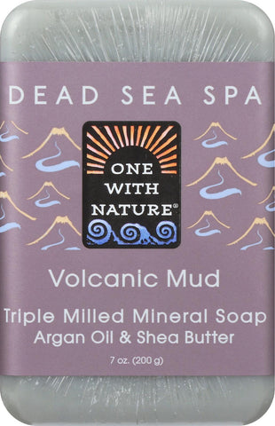 One With Nature Mud Soap - Volcanic - Case Of 6 - 7 Oz.