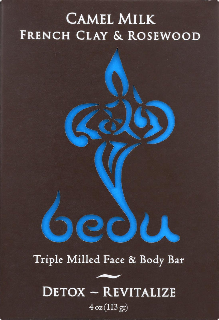 Bedu Face And Body Bar - French Clay And Rosewood - Case Of 6 - 4 Oz.