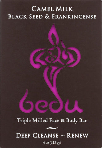 Bedu Face And Body Bar - Black Seed And Frankincense - Case Of 6 - 4 Oz.