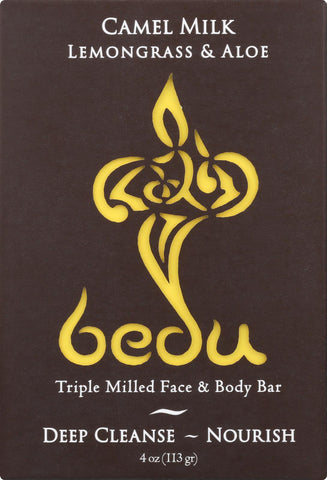 Bedu Face And Body Bar - Lemongrass And Aloe - Case Of 6 - 4 Oz.