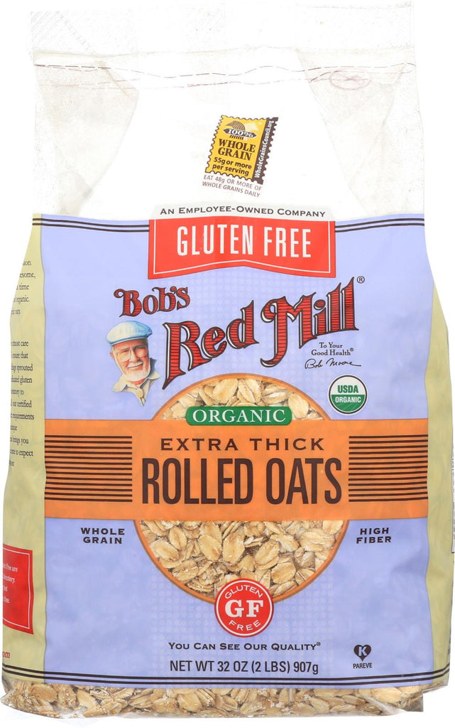 Bob's Red Mill Thick Rolled Oats - Extra Thick - Case Of 4 - 32 Oz.