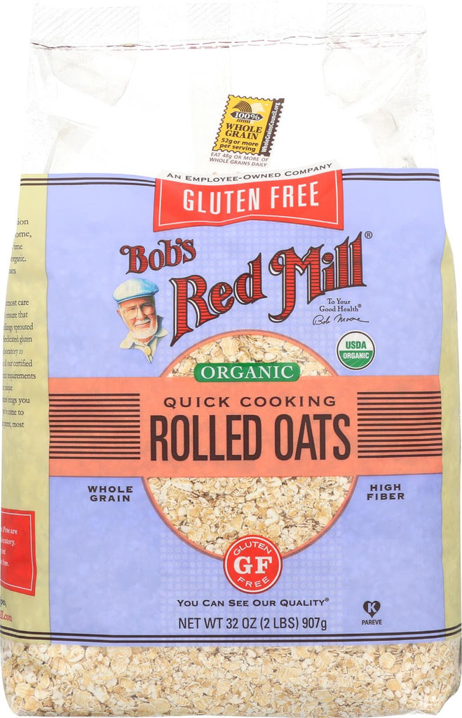 Bob's Red Mill Quick Cooking Oats - Gluten Free - Case Of 4 - 32 Oz.