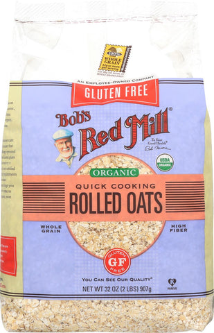 Bob's Red Mill Quick Cooking Oats - Gluten Free - Case Of 4 - 32 Oz.