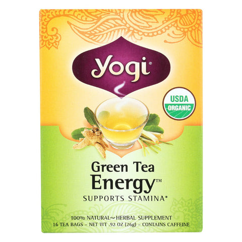 Yogi Green Tea - Energy - Case Of 6 - 16 Bags