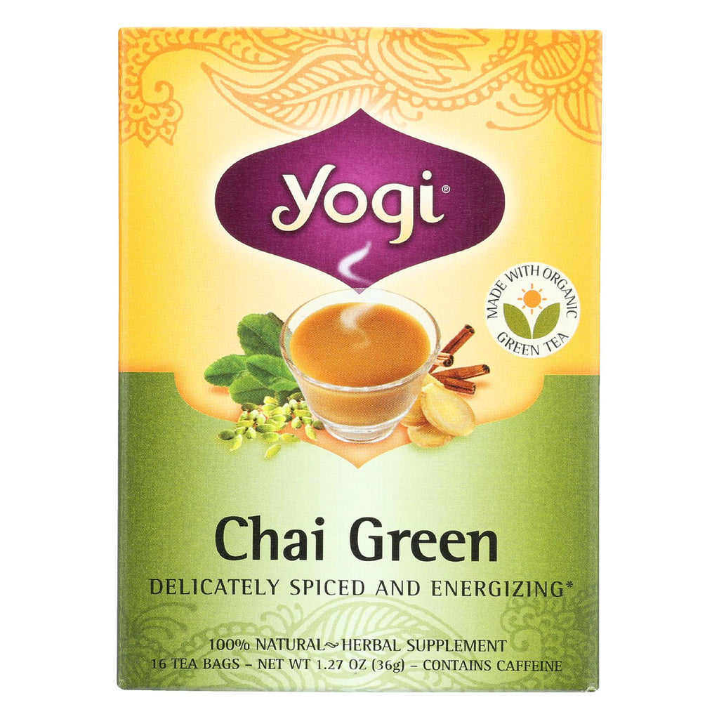 Yogi Chai - Green - Case Of 6 - 16 Bags