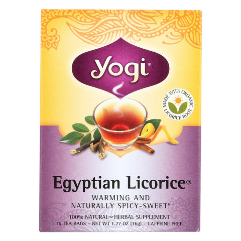 Yogi Egyptian Licorice - Case Of 6 - 16 Bags