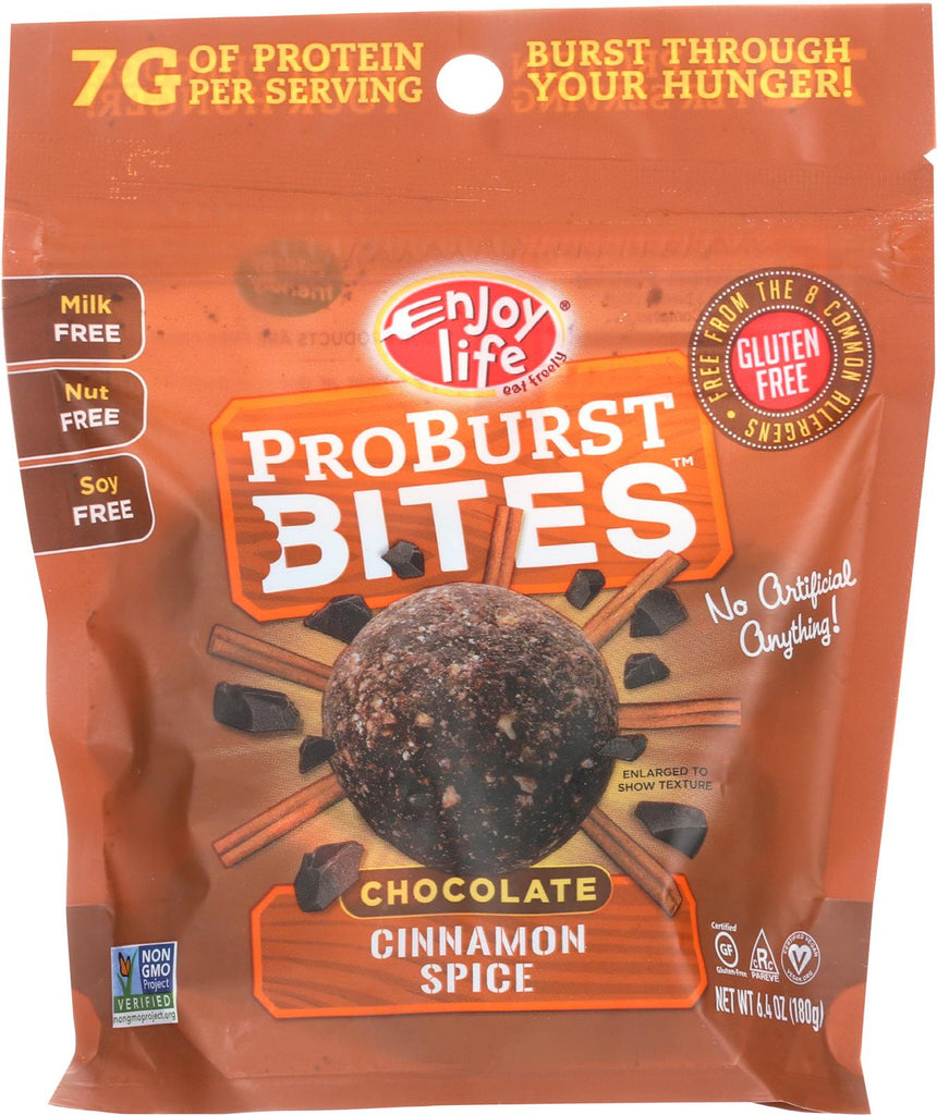 Enjoy Life Proburst Bites - Chocolate Cinnamon Spice - Case Of 6 - 6 Oz.